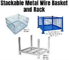 Stackable Metal Wire Basket and Rack