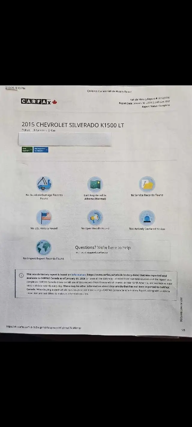 2015 Chevrolet Silverado 1500 5.3L V8 Accident Free/One - Photo 7