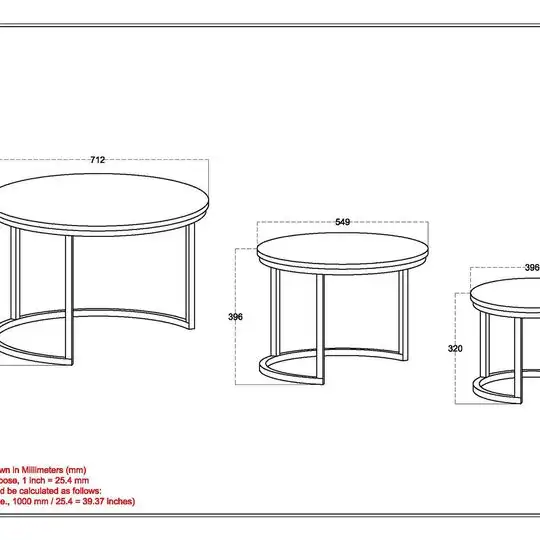 Coffee Table Door Crashers Darsh 3pc Coffee Table Set .. - Photo 9