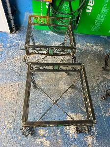 Free delivery used Glass Top Coffee Table and End Tables Set