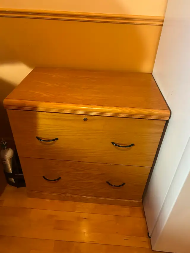 CLASSEUR 2 TIROIRS EN BOIS