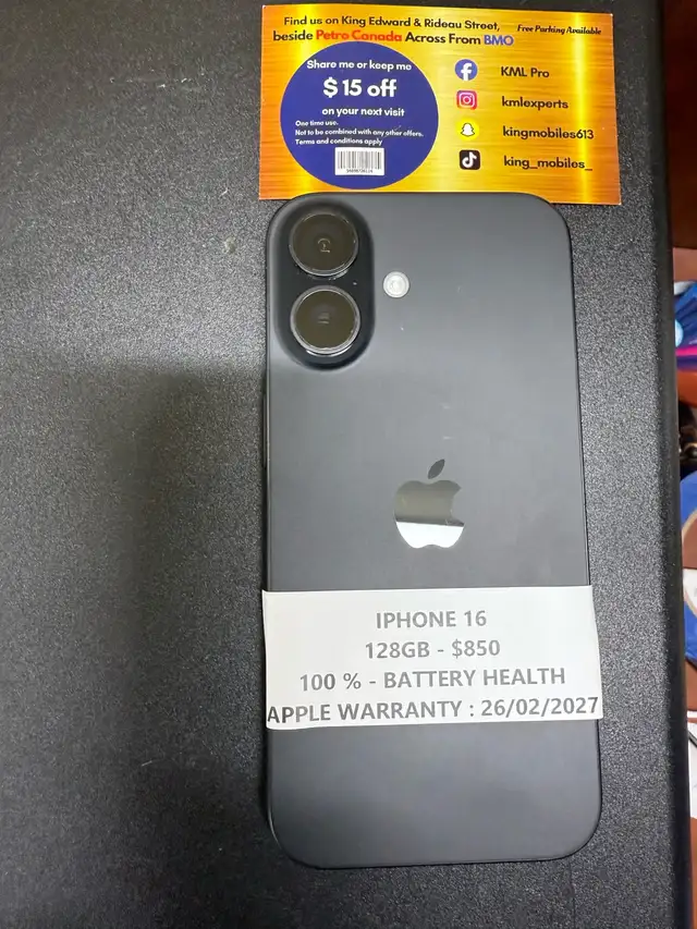 iPhone 16 with Apple warranty - Photo 3
