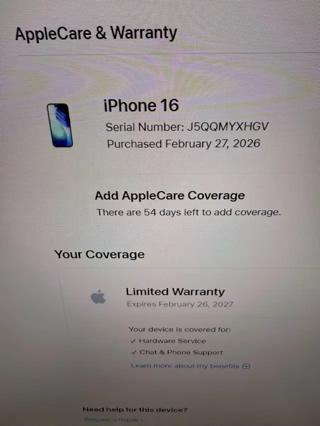 iPhone 16 with Apple warranty - Photo 5