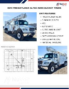 2014 Freightliner M2 BC Altec AM55 Bucket Truck