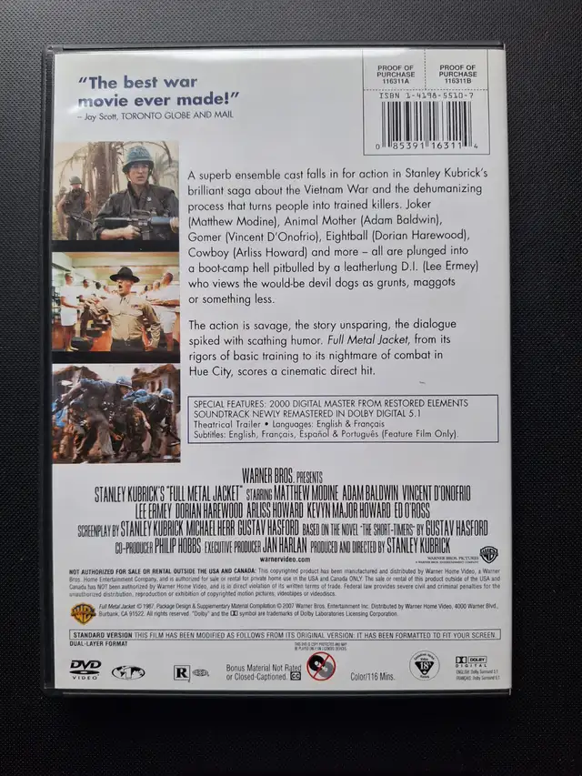 Full Metal Jacket - Movie - DVD - Photo 5