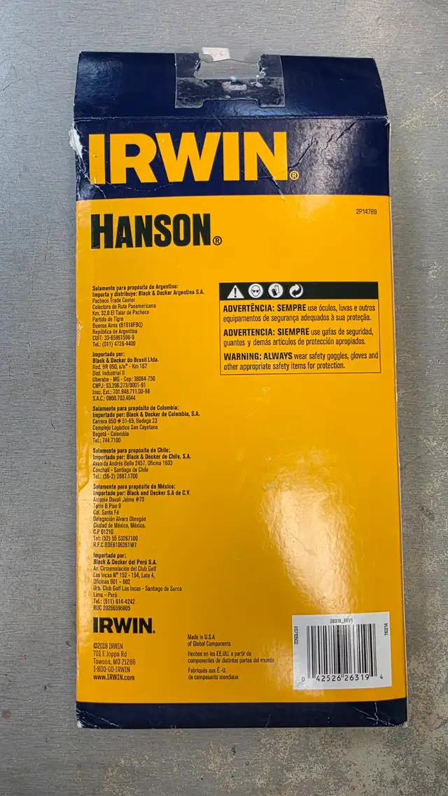 IRWIN Metric Tap & Hex Die Set 26319 - BRAND NEW - Photo 2