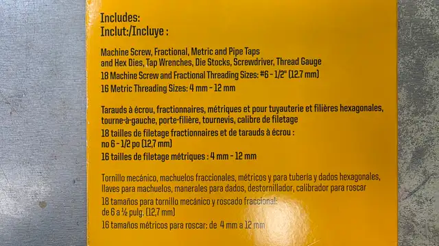 IRWIN Metric Tap & Hex Die Set 26319 - BRAND NEW - Photo 3