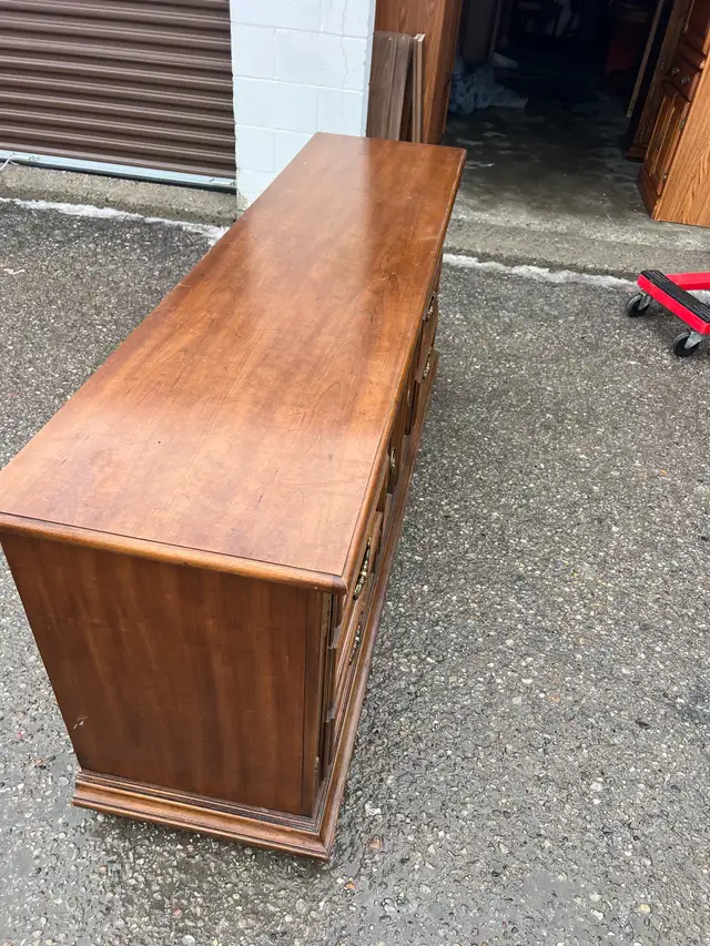 Free delivery used Vintage Wooden Dresser - Photo 3