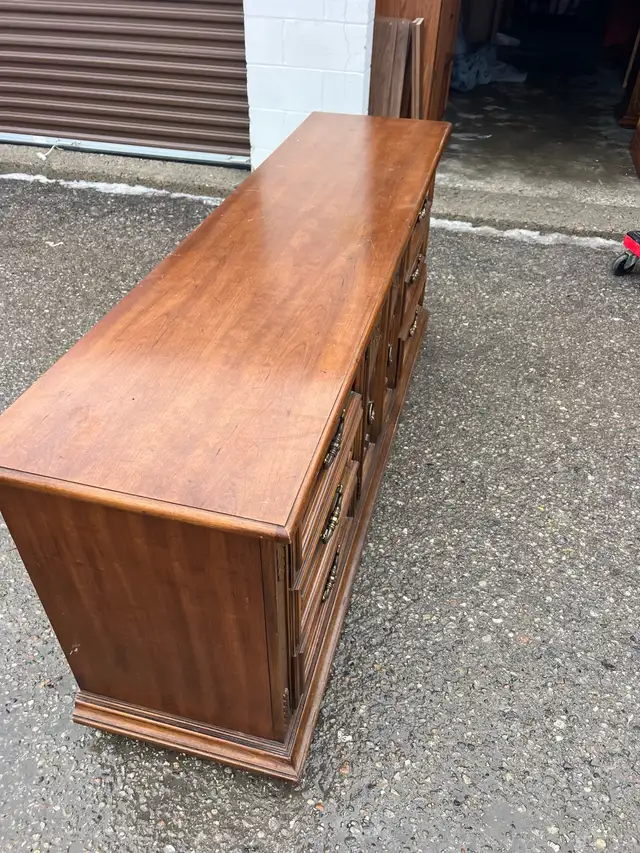 Free delivery used Vintage Wooden Dresser - Photo 4