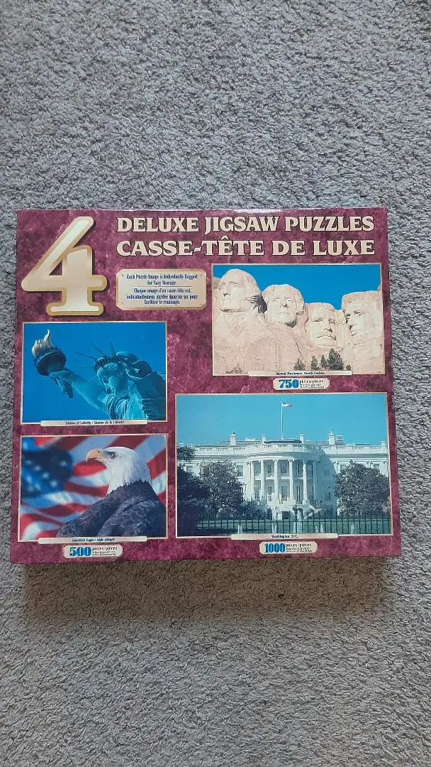 4 IN 1 DELUXE VINTAGE JIGSAW PUZZLES