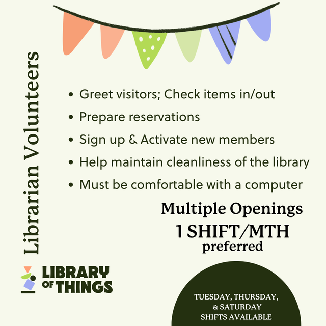 Volunteers Needed: Librarian Volunteer