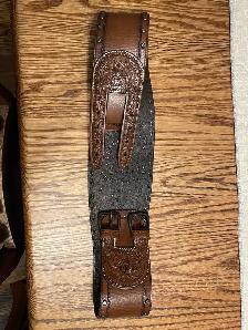 Double RL Ralph Lauren leather belt - Photo 5