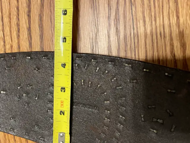 Double RL Ralph Lauren leather belt - Photo 6