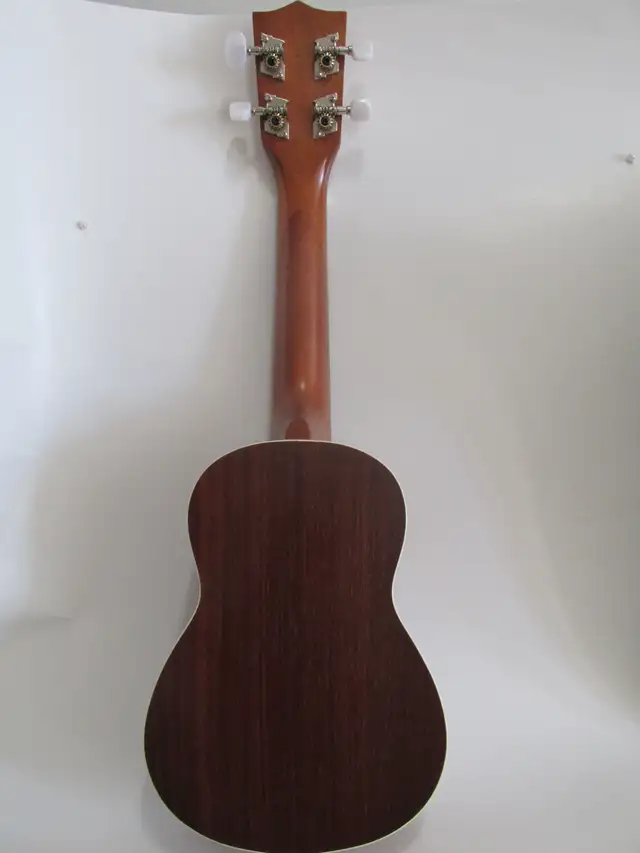 Kala Satin Mahogany Soprano Ukulele with White Binding (KA-S), B - Photo 4