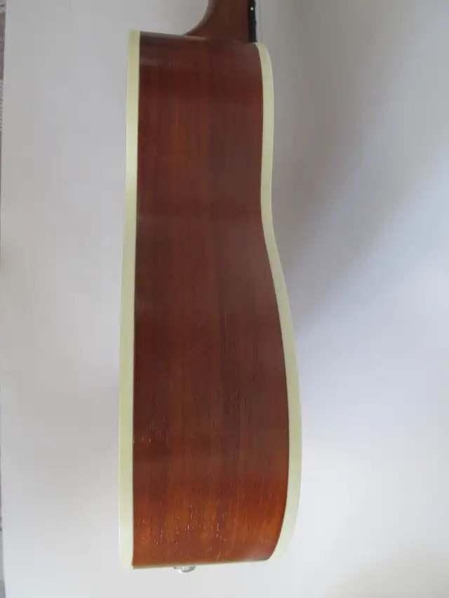 Kala Satin Mahogany Soprano Ukulele with White Binding (KA-S), B - Photo 5