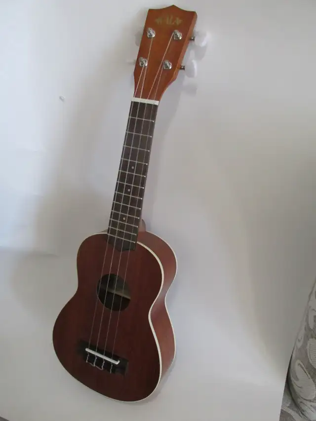 Kala Satin Mahogany Soprano Ukulele with White Binding (KA-S), B - Photo 6