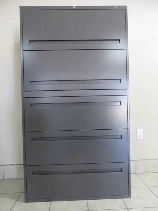 5 Drawers Lateral Metal Filing Cabinets, Lock and Key