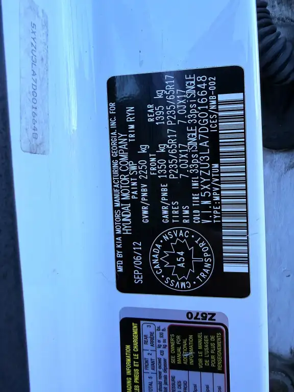 2013 Hyundai Santa Fe Front-wheel Drive 4dr 2.0T Automatic Premi - Photo 19