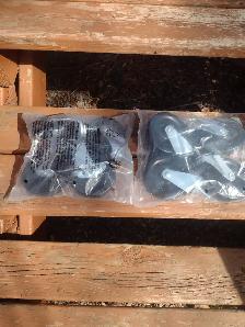 Two sets of 4 casters each set has 2 wheel locks 4' tall new - Photo 5