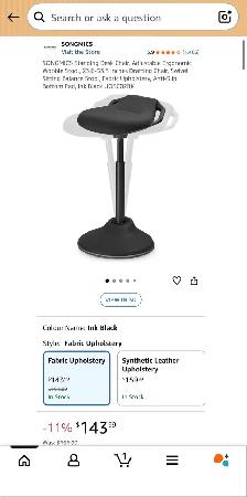 SONGMICS Ergonomic Stool - Photo 8