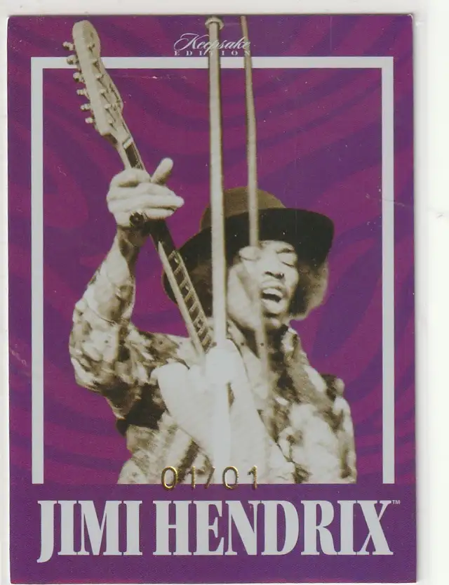 2025 Keepsake Collection Jimi Hendrix insert cards.