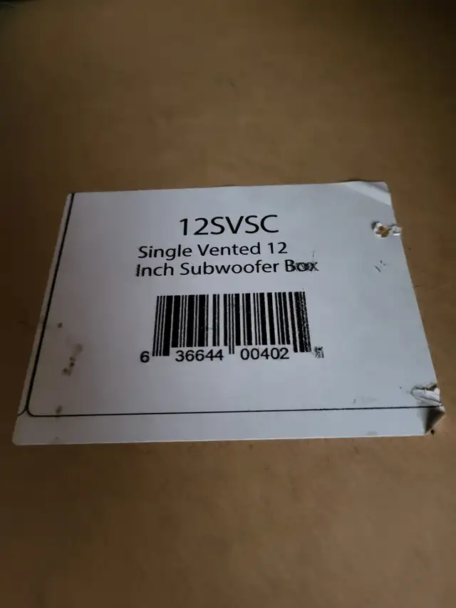 Single 12' ported sub box