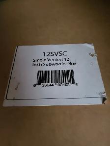 Single 12' ported sub box