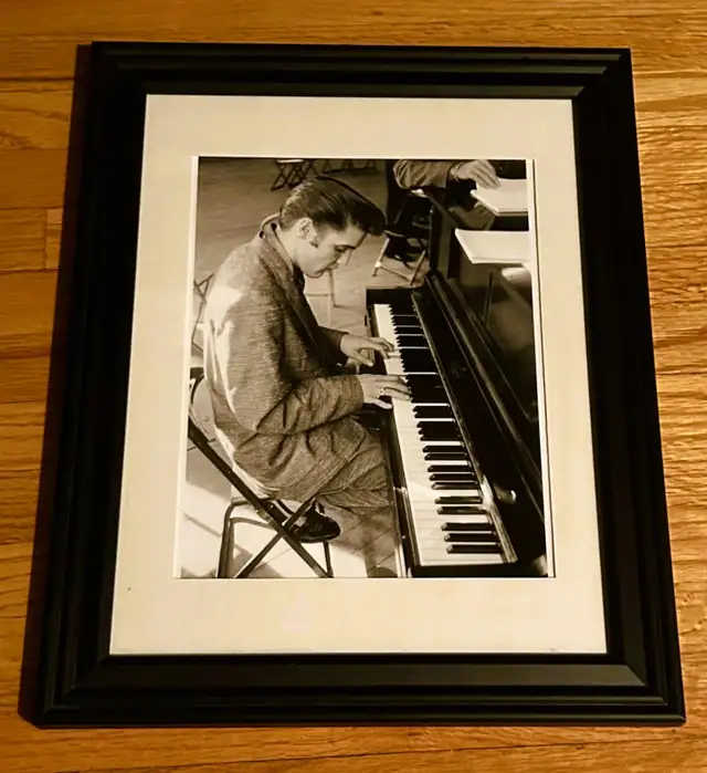 Elvis Presley Glass Framed ‘At the Piano’ Wall Art