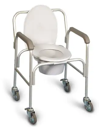 Slightly Used Standard Height Adjustable Commode, Shower Chair. - Photo 2