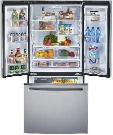 GE Profile Refrigerator PNE21NYRKFS 30' French Door With Water - Photo 3