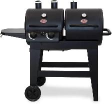 CHAR-GRILLER DUAL FUEL PRO: GAS & CHARCOAL BBQ SMOKER COMBO
