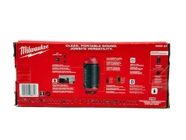 Milwaukee 2955-20 M12 Bluetooth Jobsite Speaker - $149 - Photo 2