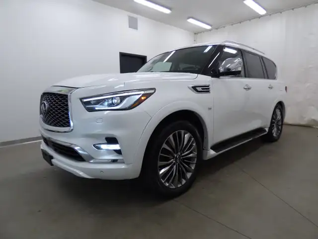 2019 IINFINITI QX80 LUXE, 4WD, TOIT, CUIR, TV/DVD, NAVI, CAMÉRA!
