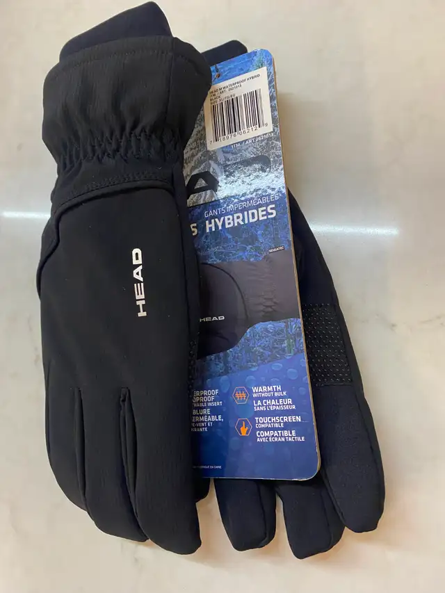 Two New Pairs of Ski gloves, one is XL and the other is a Large