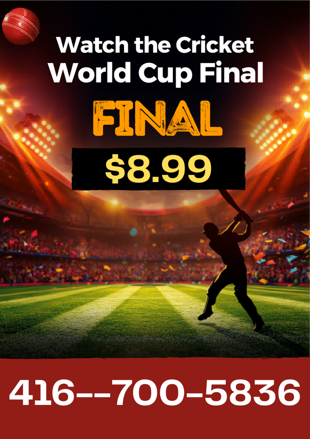 Cricket World Cup Final Live Streaming Access – $8.99