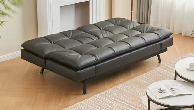 SOFA BED SPLIT BACK SEAT MEMORY FOAM CUSHION ADJUSTABLE ARMS. - Photo 10