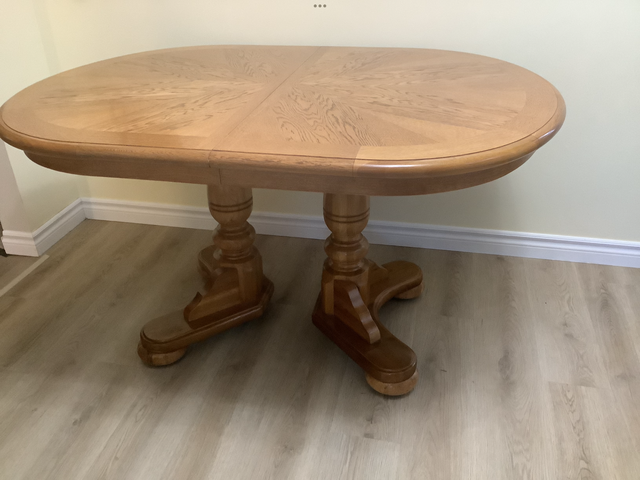 Solid Oak Table and Chairs