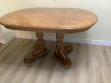 Solid Oak Table and Chairs