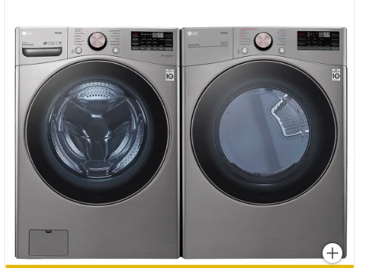 LG Washer & Dryer Pair – Graphite Steel – Brand New – $1890