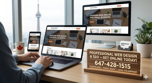 Professional Web Design & SEO – Get Online Today! 647-428-1515