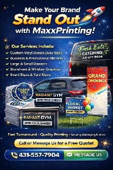 Need Banners, Stickers, or Decals? We Print It All!