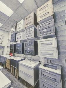 bathroom vanity kitchen cabinets quartz countertops - Photo 9