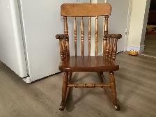 Child’s Wooden Rocking Chair