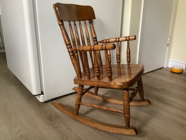 Child’s Wooden Rocking Chair - Photo 2