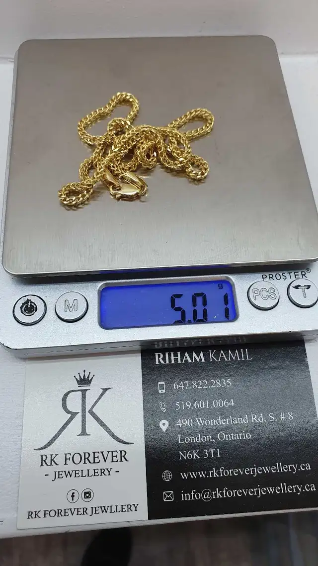 10k yellow gold chain #366_6 - Photo 6