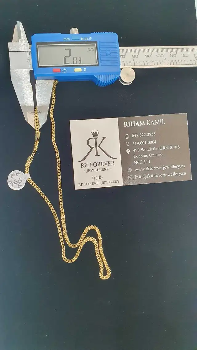 10k yellow gold chain #366_6 - Photo 8
