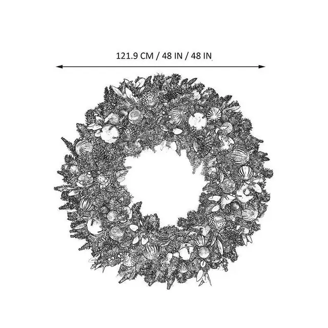48' Led Decorated Wreath - Photo 3