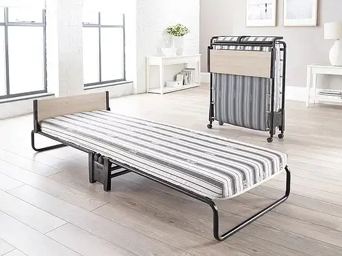 JAY-BE FOLDING BED WITH 4' AIRFLOW FIBRE MATTRESS MADE IN UK. - Photo 3