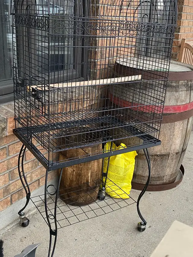 cage oiseaux avec étagère / Bird cage & Stand - Photo 2