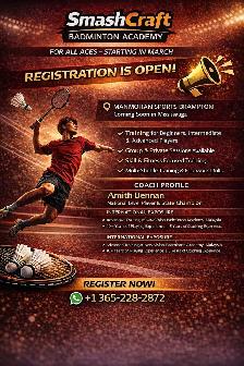 Badminton Coaching for Beginners to Advanced Players